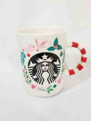 ????New 2018 Starbucks Christmas Holiday Mug Candy Cane Striped Handle Siren 12 oz - Sold on eBay Nov, 16th 2019 for $19.33