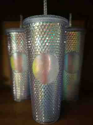 2018 RAINBOW STARBUCKS IRIDESCENT STUDDED COLD CUP UNICORN TUMBLER GLITTER w SKU - Sold on eBay Nov, 15th 2019 for $127.50