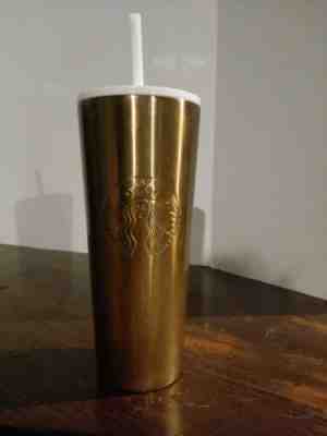 Starbucks Gold Glitter 24 Oz Stainless Steel Tumbler 2019 - Sold on eBay Nov, 15th 2019 for $31.00