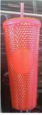 NEW STARBUCKS Neon Pink Studded Cold Cup Tumbler WINTER HOLIDAY 2019 - Sold on eBay Nov, 15th 2019 for $29.99