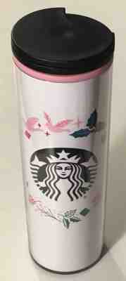 Starbucks 2018 Holiday Wreath on White 16oz Tumbler Travel Mug Acrylic Cup - NEW - Sold on eBay Nov, 14th 2019 for $17.95