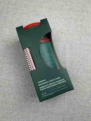 Starbucks 2019 Holiday Christmas Winter Reusable Cold Cups 5 pack w/ Straws New - Sold on eBay Nov, 19th 2019 for $23.00