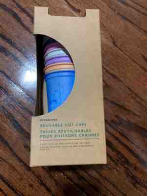 NEW In Box Starbucks Marble Reusable Hot Cups 6 Variety Colors Rare - Sold on eBay Nov, 19th 2019 for $15.00