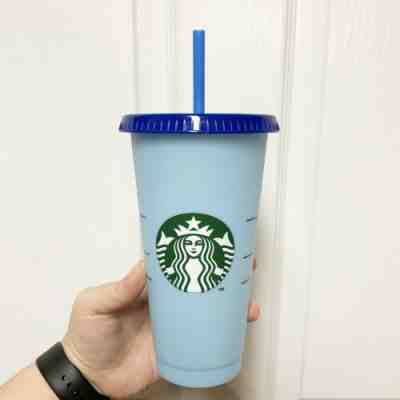 Starbucks Color Changing Cold Cup Sky Blue FREE SHIP - Sold on eBay Nov, 19th 2019 for $22.00