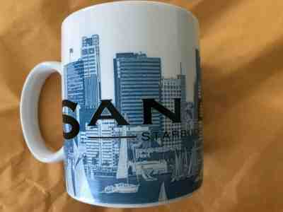Starbucks 2002 Skyline Series SAN DIEGO Barista Coffee Mug 16oz - Sold on eBay Nov, 19th 2019 for $19.99