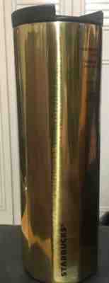 Starbucks Gold Stainless Steel Vacuum Insulated Coffee Tumbler 16 oz - Sold on eBay Nov, 19th 2019 for $22.99