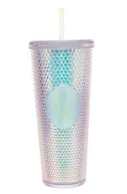 Starbucks IRIDESCENT Acrylic Diamond Rainbow Studded Venti Cold Cup Tumbler - Sold on eBay Nov, 19th 2019 for $137.00