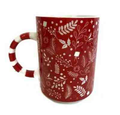 Starbucks Christmas Holiday Mug 2018 Limited Ed Red Decorative Candy Cane Handle - Sold on eBay Nov, 19th 2019 for $17.99