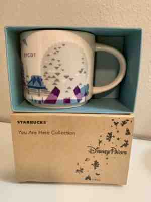 NIB Disney Parks Starbucks Epcot You are here Coffee Mug Cup RETIRED YAH Purple - Sold on eBay Nov, 16th 2019 for $58.99