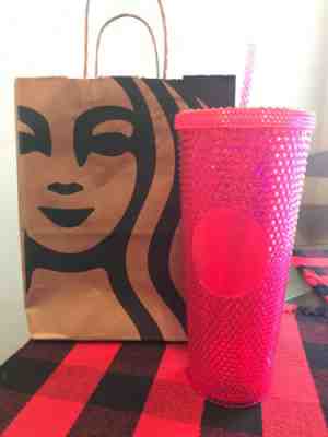 starbucks 2019 Pink studded Tumbler - Sold on eBay Nov, 20th 2019 for $25.00
