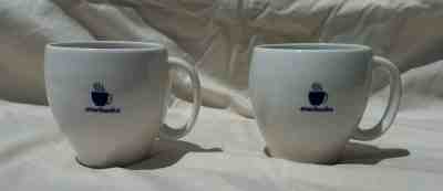 Starbucks Barista 2003 Abbey Blue Steaming Logo 14oz Coffee Tea Cup Mug lot of 2 - Sold on eBay Nov, 20th 2019 for $36.99