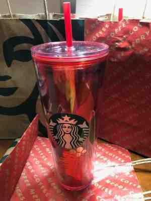 Brand New Starbucks 2019 Venti Platinum  Studded Cold Cup Tumbler for Holidays - Sold on eBay Nov, 20th 2019 for $16.00