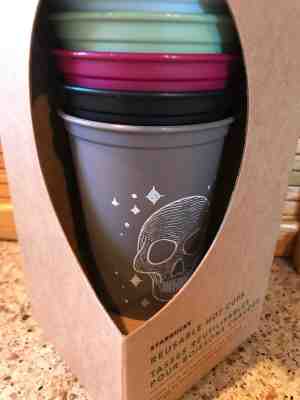 NIB 2019 Starbucks Halloween Reusable Hot Cups Fall Limited Edition - Sold on eBay Nov, 20th 2019 for $27.99