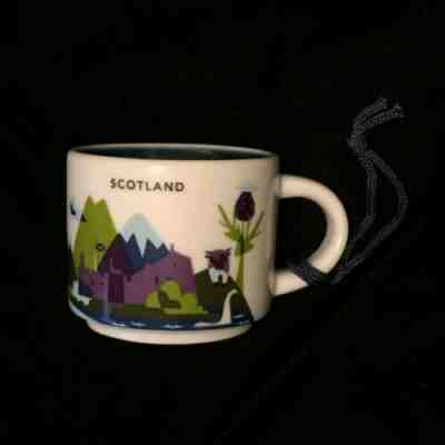 Starbucks Scotland YAH Ornament 2oz Mug Highland Golf Bagpipe Whisky Demi Nessie - Sold on eBay Nov, 19th 2019 for $49.99