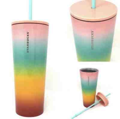 Starbucks Stainless Steel Pride Rainbow Cold Cup Tumbler 24oz Venti SOLD OUT - Sold on eBay Nov, 19th 2019 for $17.50