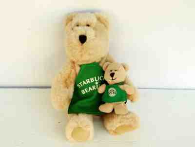 First Starbucks Coffee Bearista Bear Green Apron Finger Puppet Plush Animal Toys - Sold on eBay Nov, 19th 2019 for $28.00