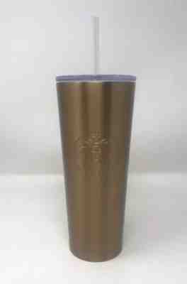 NEW 2019 STARBUCKS COLD CUP GOLD STAINLESS STEEL TUMBLER 24 fl oz - Sold on eBay Nov, 19th 2019 for $32.95