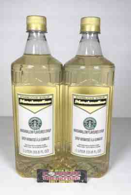Starbucks Marshmallow Syrup Lot of (2) 33.8 oz Bottles Best By 10/19 Brand New! - Sold on eBay Nov, 19th 2019 for $28.01