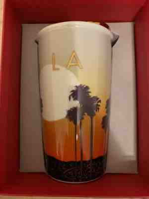 Starbucks LA  Ceramic Tumbler Travel Cup 12 Oz 2015. NWT! - Sold on eBay Nov, 19th 2019 for $26.00