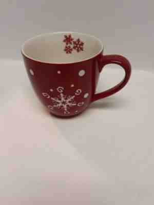 Starbucks Coffee SNOWFLAKE 16oz Mug Cup Holiday 2007 Red Christmas Debossed GUC - Sold on eBay Nov, 19th 2019 for $18.00