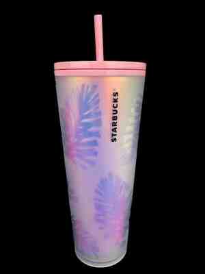 Starbucks 2019 Holiday Pink Pine Cone Tumbler Iridescent Holograph 24 OZ NWT - Sold on eBay Nov, 19th 2019 for $26.00