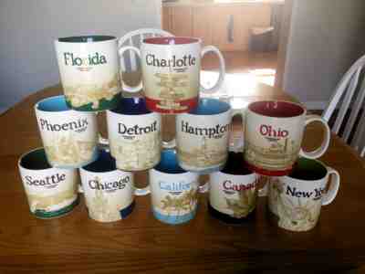 Starbucks Collector Series Coffee Mugs - Sold on eBay Nov, 19th 2019 for $15.00