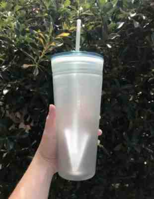 Starbucks Seafoam Green Double Wall 20 Oz Glass Tumbler  - Sold on eBay Nov, 20th 2019 for $36.00