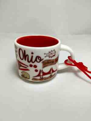 Starbucks Been There Series Coffee Mug Ornament OHIO Collectible 2oz NIB - Sold on eBay Nov, 20th 2019 for $19.95