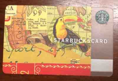 Starbucks Gift Card TOUCAN 2002 EXTREMELY RARE #6007 VHTF - Sold on eBay Nov, 20th 2019 for $45.99