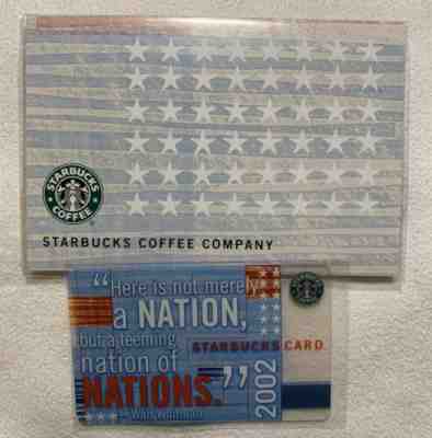 STARBUCKS Card Walt Whitman Nations w/ Matching Sleeve 2002 HTF - Sold on eBay Nov, 20th 2019 for $108.50