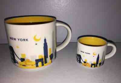 Starbucks Coffee 2013 2015 New York You are Here Series Mug LOT Set x2  - Sold on eBay Nov, 20th 2019 for $15.00