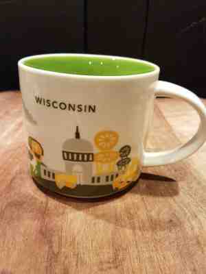 Starbucks Wisconsin You Are Here with CHAIRS 1st edition discontinued mug cup - Sold on eBay Nov, 20th 2019 for $19.70