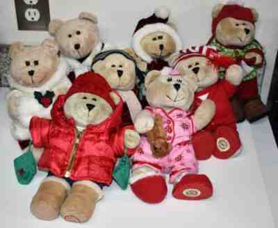 Vintage Starbucks Christmas Bearista Bears  Lot of 8 - Sold on eBay Nov, 20th 2019 for $26.00