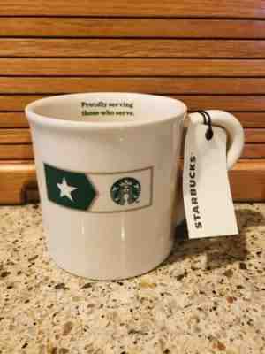 Starbucks Proudly Serving Those Who Serve Mug 14 fl oz Military USA 2013 - Sold on eBay Nov, 20th 2019 for $19.99