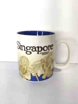 Starbucks Singapore Coffee Mug Cup Global Icon City Collector Series 16 oz Blue - Sold on eBay Nov, 20th 2019 for $49.95