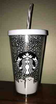 NEW Starbucks Holiday Edition 2016 Christmas POLAR BEAR Cold Cup Tumbler 16 oz - Sold on eBay Nov, 20th 2019 for $20.50