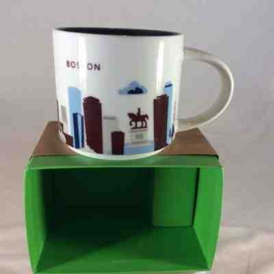 NEW Starbucks Oversize Coffee Mug You Are Here Collection BOSTON 14oz - Sold on eBay Nov, 20th 2019 for $16.77