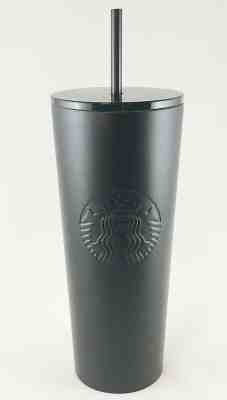 Starbucks Stainless Steel Venti 20oz Double Walled Cold Cup Tumbler Plastic Lid  - Sold on eBay Nov, 20th 2019 for $29.22