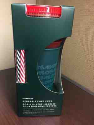 IN HAND NEW Starbucks 2019 Fall Holiday Christmas REUSABLE COLD CUPS  5 pack - Sold on eBay Nov, 20th 2019 for $22.99