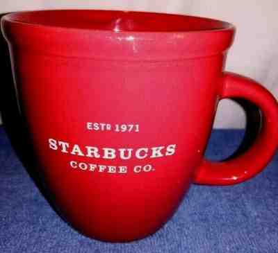 RARE Starbucks Coffee Company Est 1971 Cup Mug Red 2001 Barista - Sold on eBay Nov, 20th 2019 for $29.50