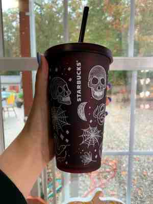 Brand New Starbucks Halloween 2019 Matte Skull Tumbler- 16 Oz. LE HTF Red/Black - Sold on eBay Nov, 20th 2019 for $44.00
