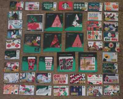 STARBUCKS Gift Card 2019 Christmas / Holiday - LOT of 53 Cards - Collectible - Sold on eBay Nov, 20th 2019 for $18.95