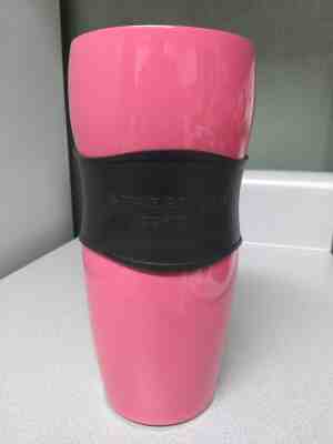 Starbucks 2005 Pink and Black Stainless Steel Travel Mug Tumbler 16 oz - Sold on eBay Nov, 20th 2019 for $17.99