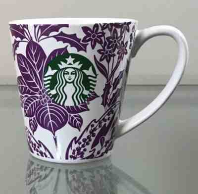 Starbucks Mermaid Coffee Tea Cup Mug 9 oz Purple Floral - Sold on eBay Nov, 20th 2019 for $15.86