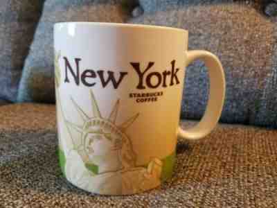 Starbucks New York 2009 Collector Series 16 Oz Mug Statue of Liberty Green - Sold on eBay Nov, 20th 2019 for $21.47