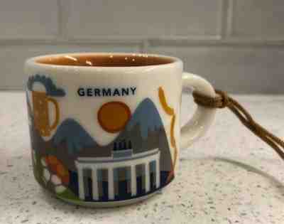 Starbucks Ornament 2oz Mug GERMANY YAH You Are Here Demitasse Ornament - Sold on eBay Nov, 20th 2019 for $18.95