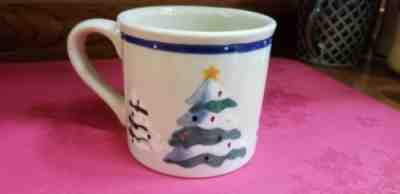 STARBUCKS Barista Hartstone CHRISTMAS TREE Coffee Mug Hand painted in the USA - Sold on eBay Nov, 20th 2019 for $24.99