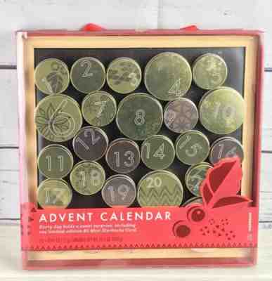 Starbucks Magnetic Hanging Frame Advent Calendar with empty tins DIY 2013   - Sold on eBay Nov, 19th 2019 for $28.50