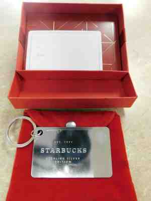 Starbucks 2014 .925 Sterling Silver Edition Keychain Gift Card $0 Bal NIB - Sold on eBay Nov, 21st 2019 for $149.00