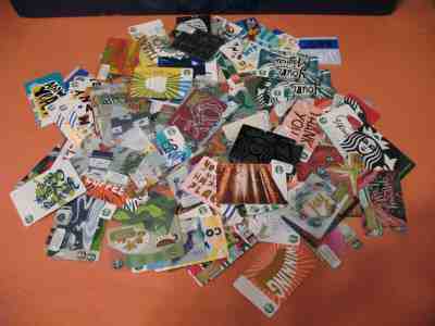 100 STARBUCKS GIFT CARDS - ASSORTED LOT - DIFFERENT YEARS - NO $ VALUE - NEW! - Sold on eBay Nov, 21st 2019 for $30.00